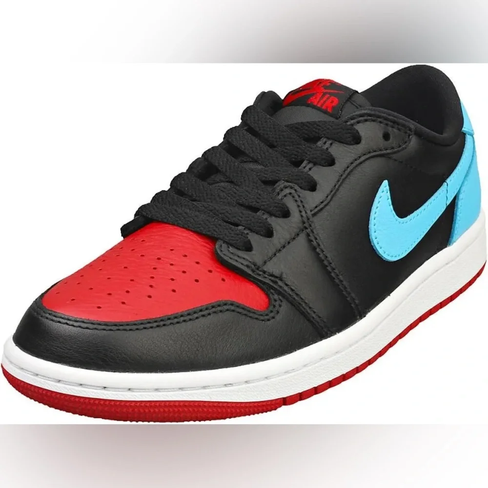 NEW DS Women Air Jordan 1 Retro Low Og Red And Blue Dz4328 600 size 6